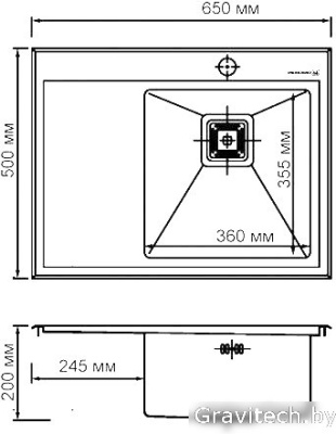 Кухонная мойка Omoikiri Akisame 65-GM-R [4993098]
