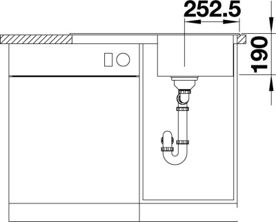 Кухонная мойка Blanco Legra 45 S 522203 (белый)